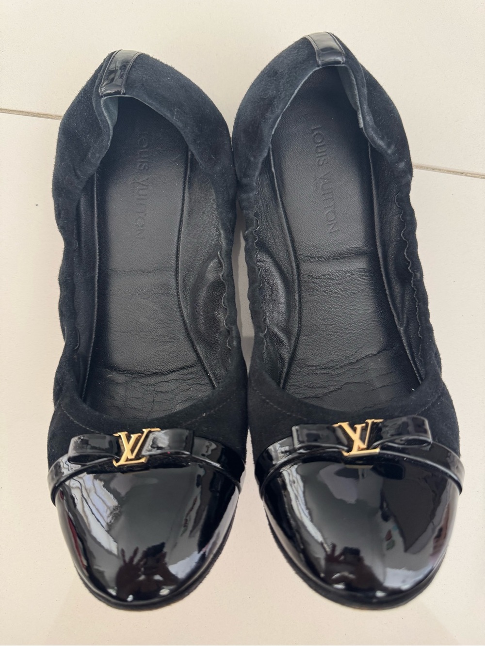 Louis Vuitton Suede Ballet Flats - Picture 2 of 5
